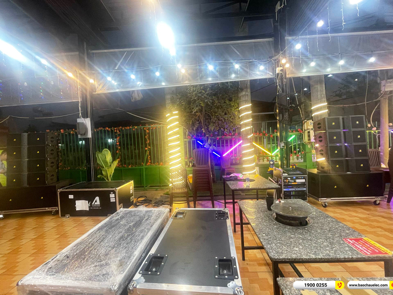 Lắp đặt d&agrave;n line array ACTPRO gần 205tr cho Buffet H&ograve;a Ph&aacute;t Vượng ở TPHCM