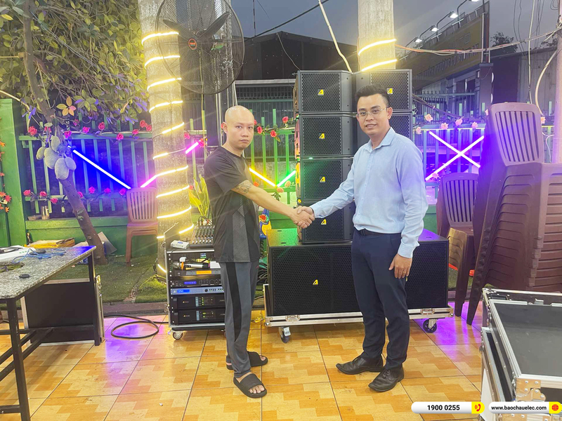 Lắp đặt d&agrave;n line array ACTPRO gần 205tr cho Buffet H&ograve;a Ph&aacute;t Vượng ở TPHCM