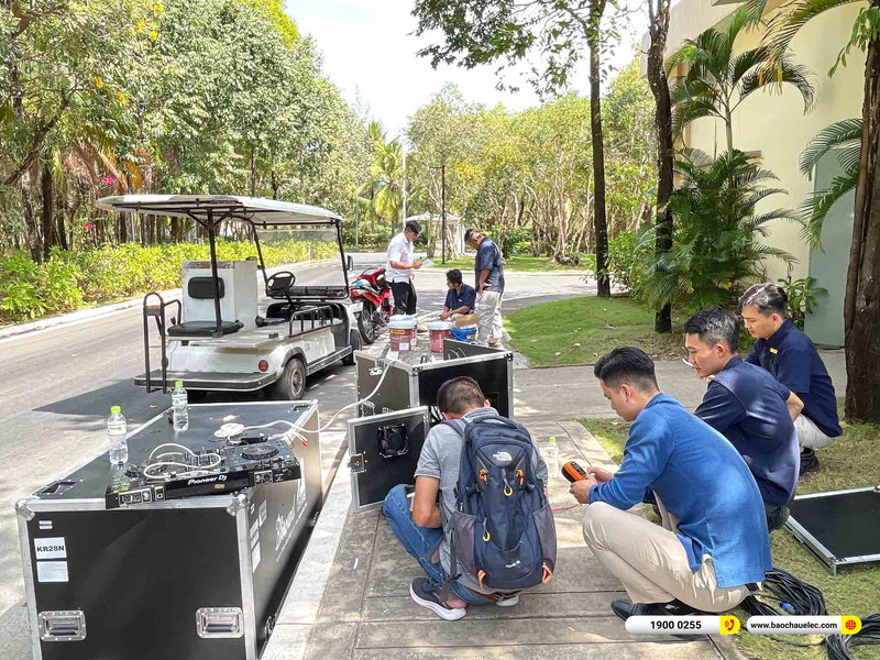 Lắp đặt d&agrave;n line array Actpro 184tr cho chị Trang Ki&ecirc;n Giang