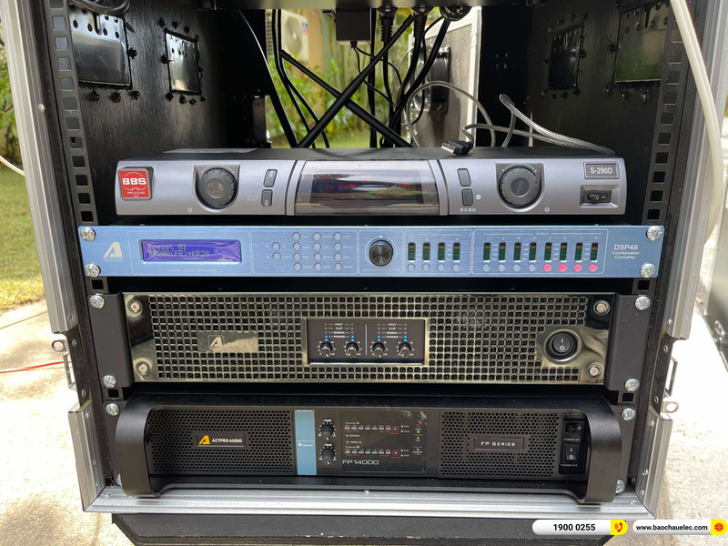 Lắp đặt d&agrave;n line array Actpro 184tr cho chị Trang Ki&ecirc;n Giang