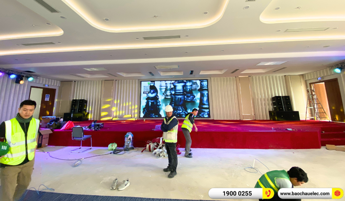 Lắp đặt dàn Line Array Actpro cho Công ty HATECO tại Hải Phòng