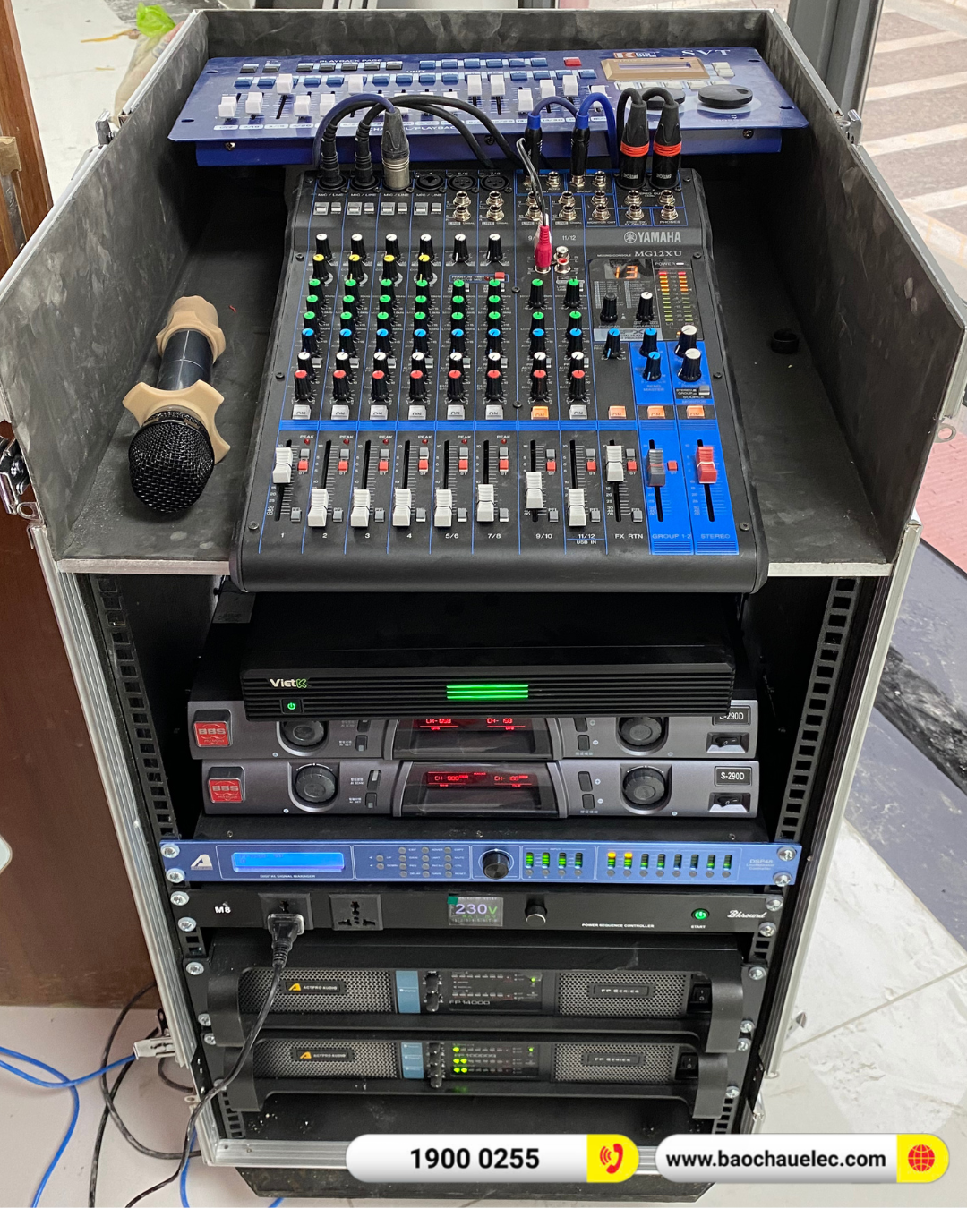 Lắp đặt dàn Line Array Actpro cho Công ty HATECO tại Hải Phòng