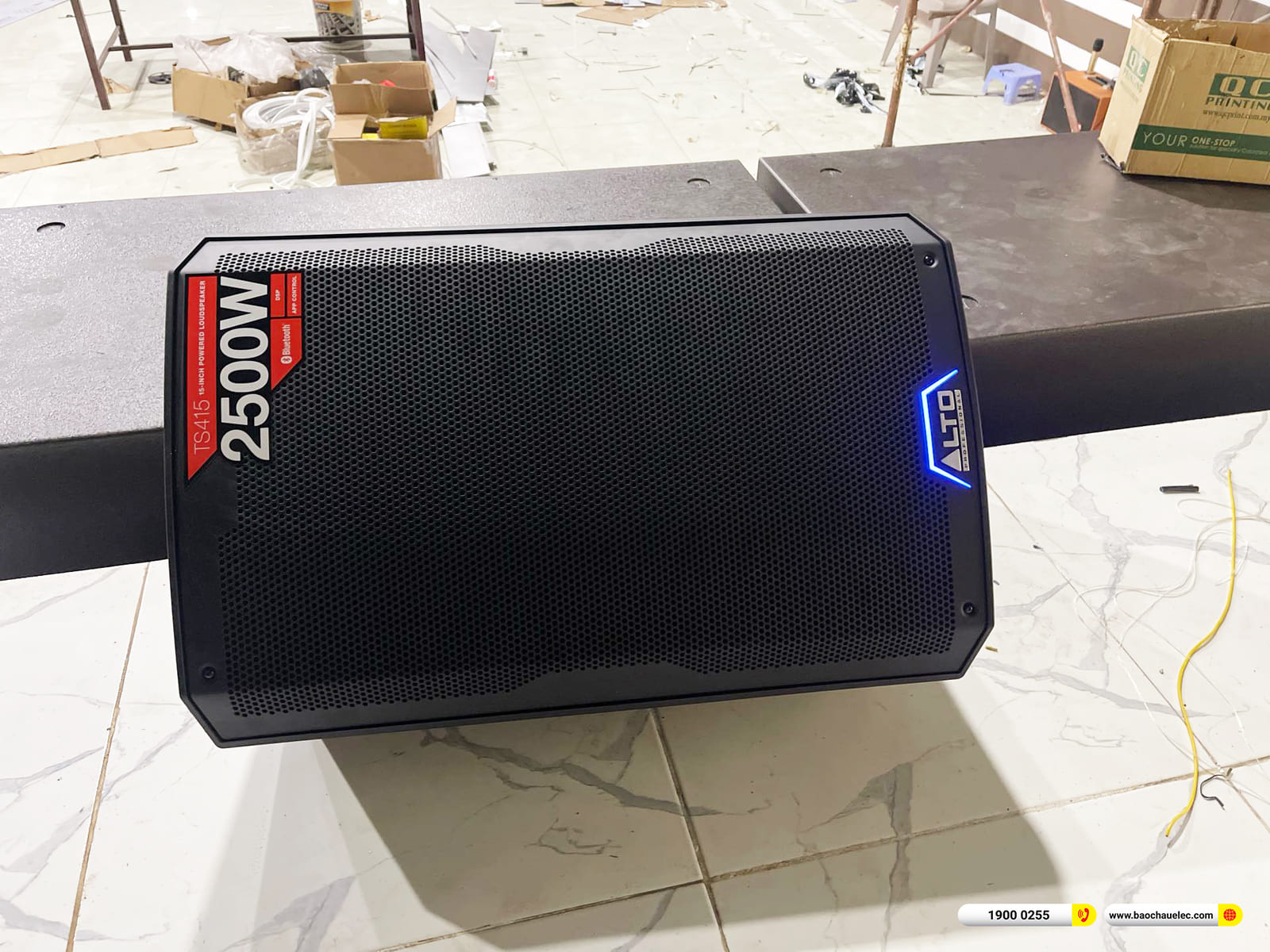 Lắp đặt d&agrave;n line array ACTPRO gần 593tr cho qu&aacute;n bar ở Tr&agrave; Vinh
