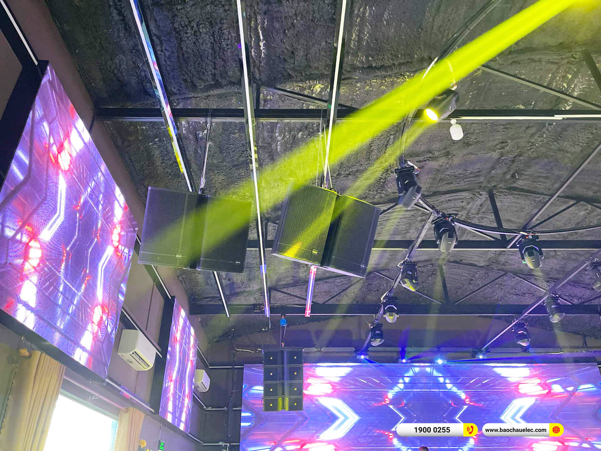 Lắp đặt d&agrave;n line array ACTPRO gần 593tr cho qu&aacute;n bar ở Tr&agrave; Vinh