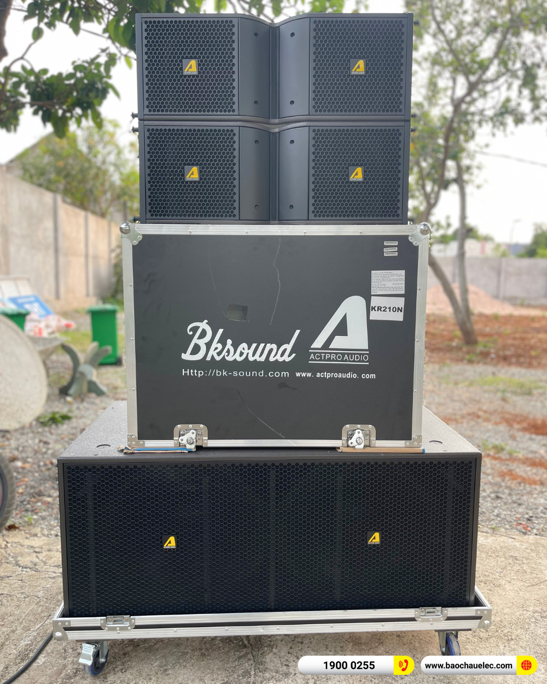 Lắp đặt d&agrave;n Line Array Actpro gần 172tr cho s&acirc;n vận động THT tại B&agrave; Rịa Vũng T&agrave;u