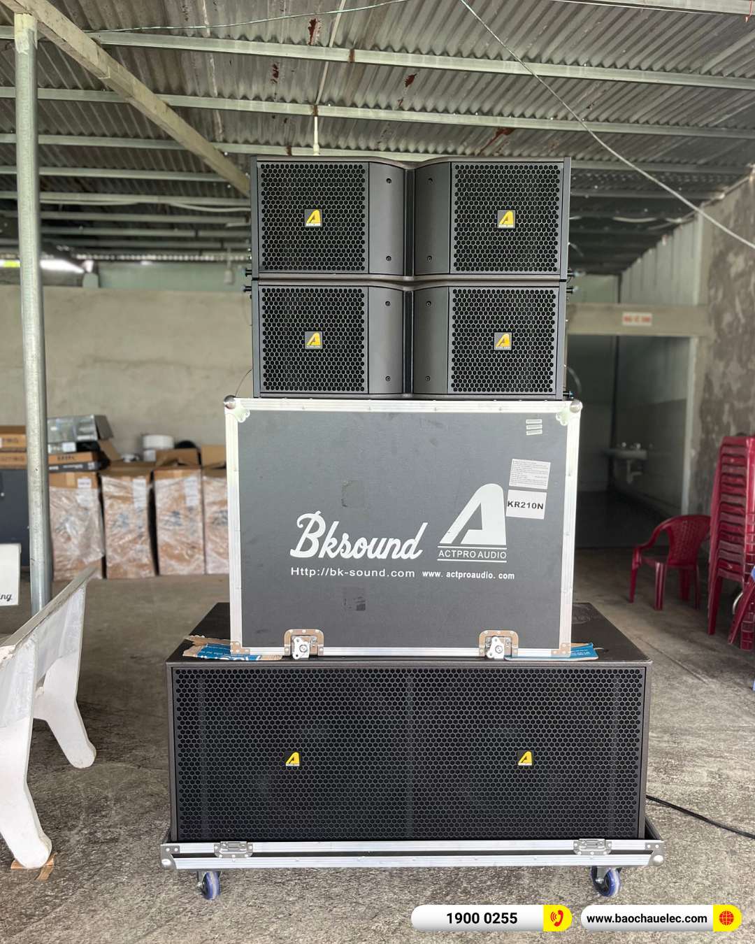 Lắp đặt d&agrave;n Line Array Actpro gần 172tr cho s&acirc;n vận động THT tại B&agrave; Rịa Vũng T&agrave;u