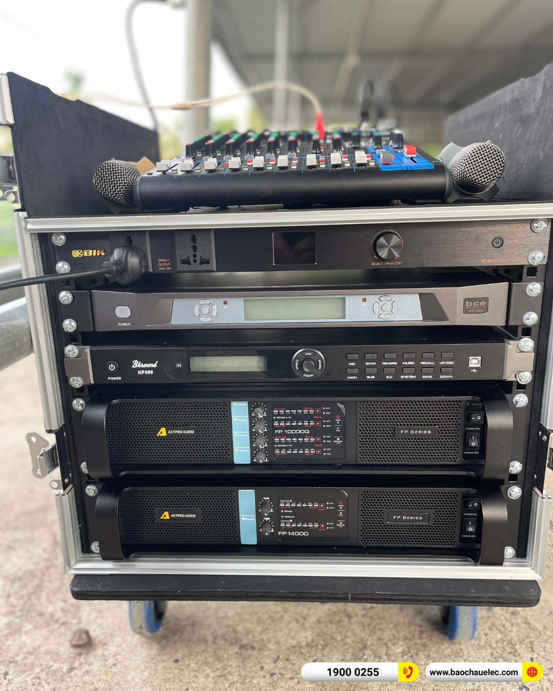 Lắp đặt d&agrave;n Line Array Actpro gần 172tr cho s&acirc;n vận động THT tại B&agrave; Rịa Vũng T&agrave;u