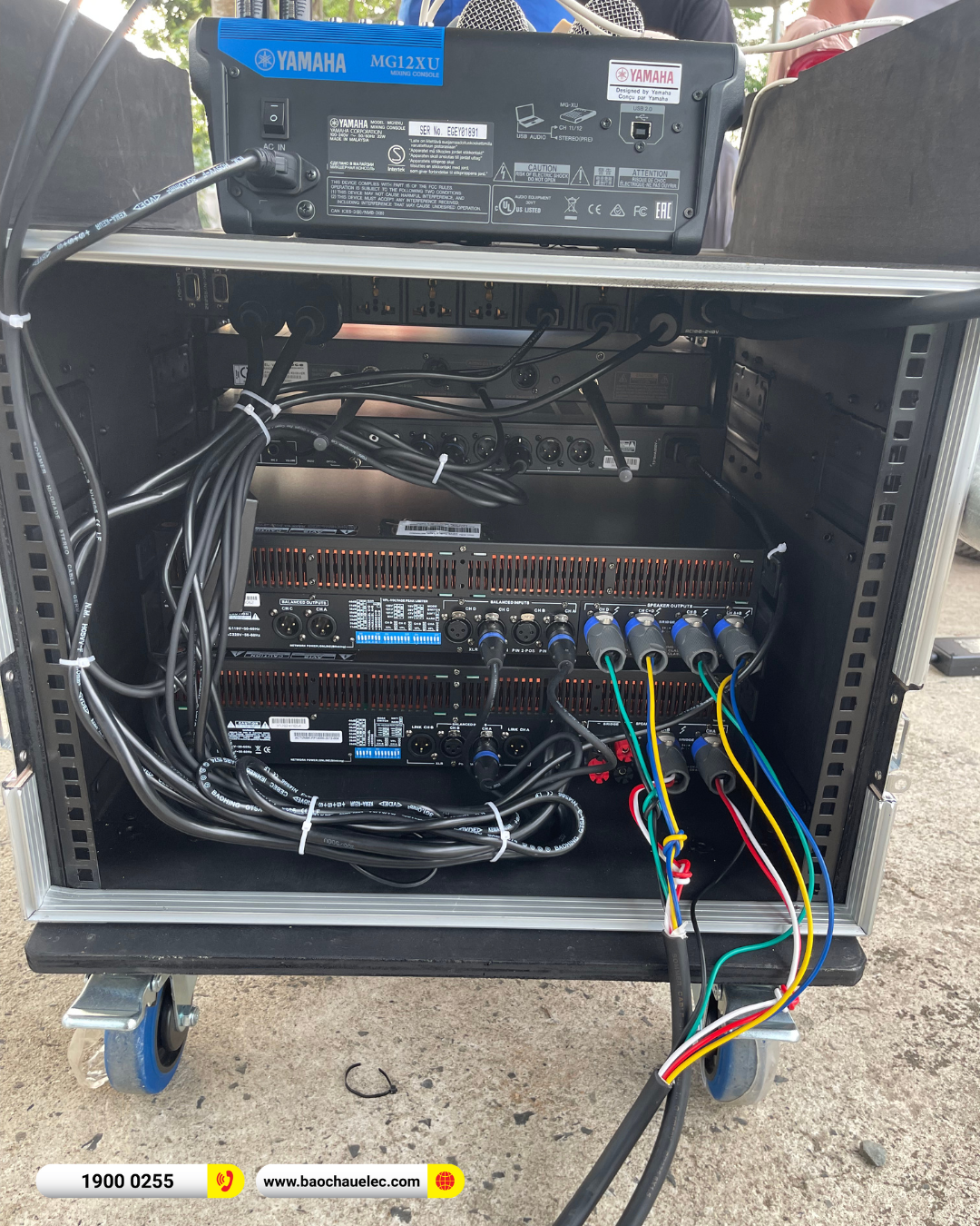 Lắp đặt d&agrave;n Line Array Actpro gần 172tr cho s&acirc;n vận động THT tại B&agrave; Rịa Vũng T&agrave;u