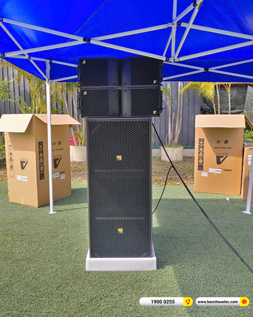 Lắp đặt d&agrave;n Line Array Actpro cho sự kiện, đ&aacute;m cưới hơn 109tr cho chị Như tại Thanh H&oacute;a