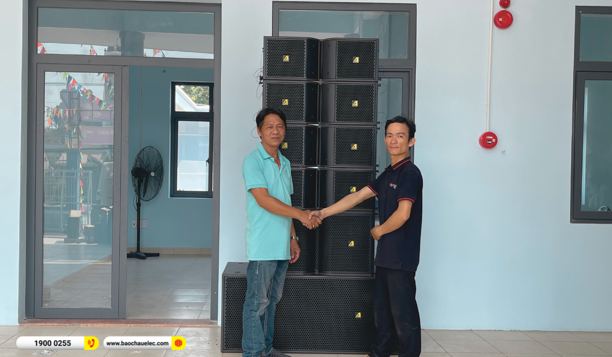 Lắp đặt d&agrave;n Line Array Actpro sự kiện, hội trường cho UBND Huyện Củ Chi tại TP HCM