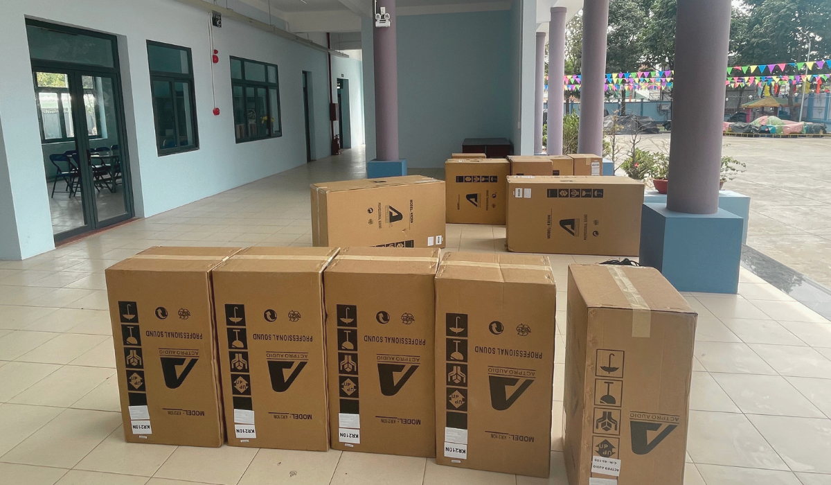 Lắp đặt d&agrave;n Line Array Actpro sự kiện, hội trường cho UBND Huyện Củ Chi tại TP HCM