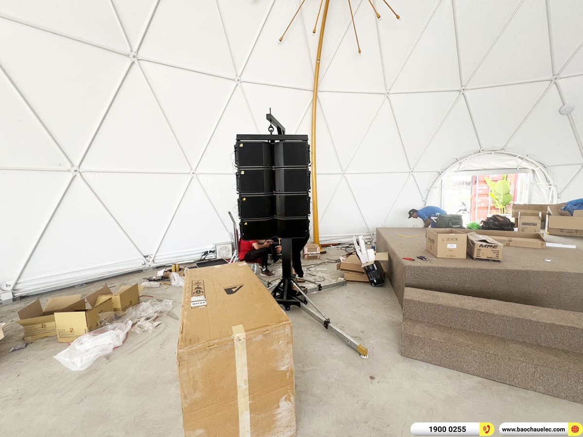 Lắp đặt dàn line array ACTPRO gần 250tr cho nhà hàng Lalaland Ballroom ở TPHCM