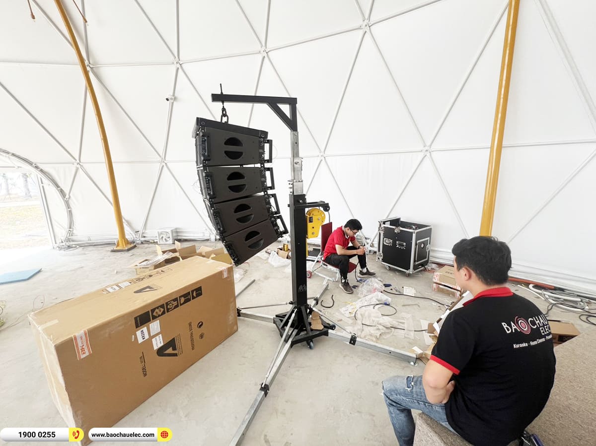 Lắp đặt dàn line array ACTPRO gần 250tr cho nhà hàng Lalaland Ballroom ở TPHCM