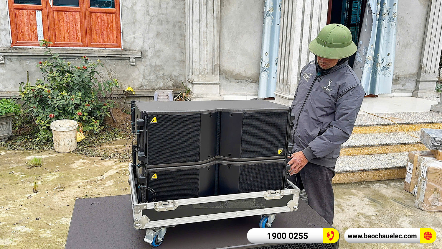 Lắp đặt d&agrave;n Line Array Actpro sự kiện, đ&aacute;m cưới hơn 165tr cho anh Chiến tại Hưng Y&ecirc;n