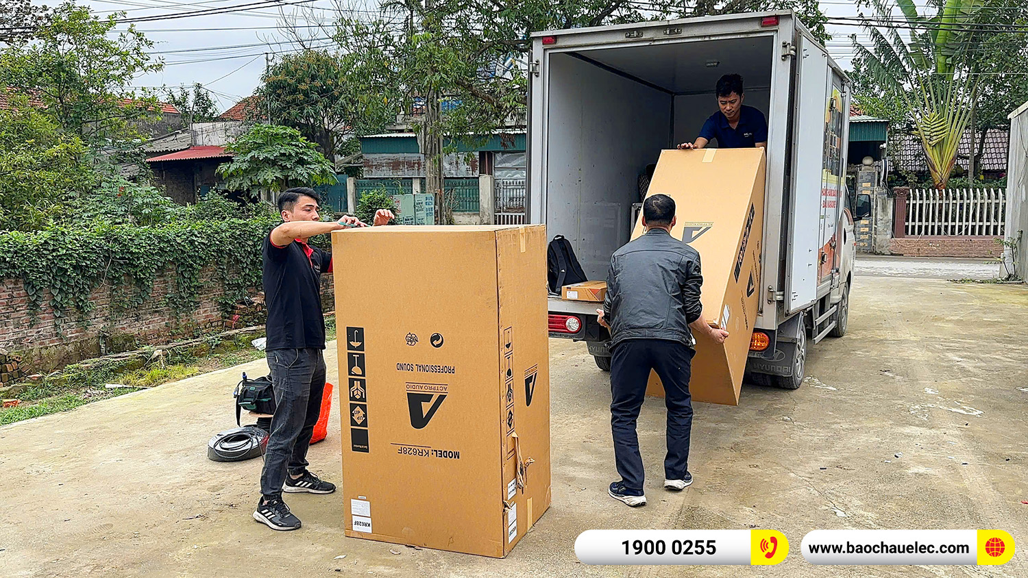 Lắp đặt d&agrave;n Line Array Actpro sự kiện, đ&aacute;m cưới hơn 165tr cho anh Chiến tại Hưng Y&ecirc;n