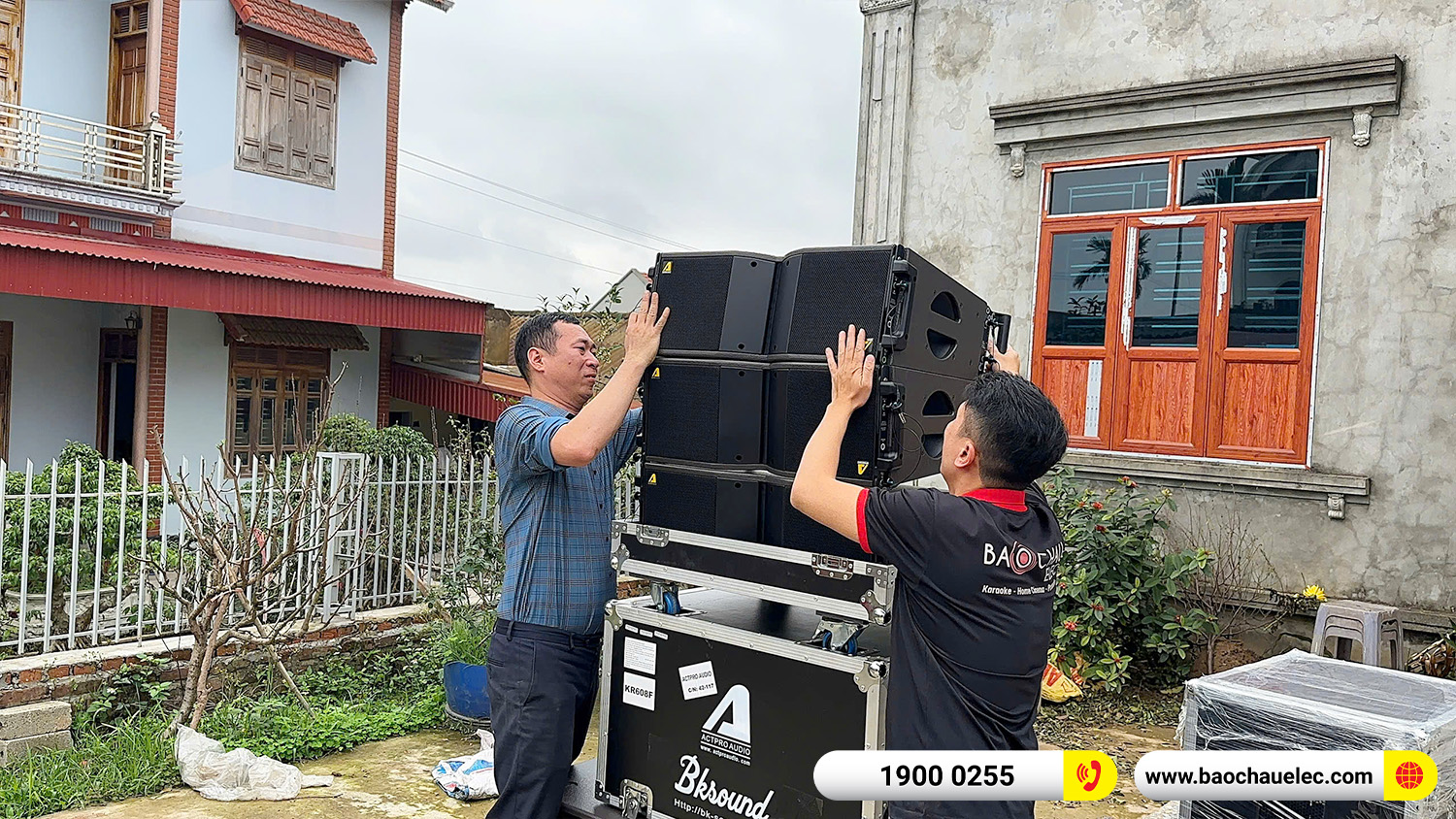 Lắp đặt d&agrave;n Line Array Actpro sự kiện, đ&aacute;m cưới hơn 165tr cho anh Chiến tại Hưng Y&ecirc;n