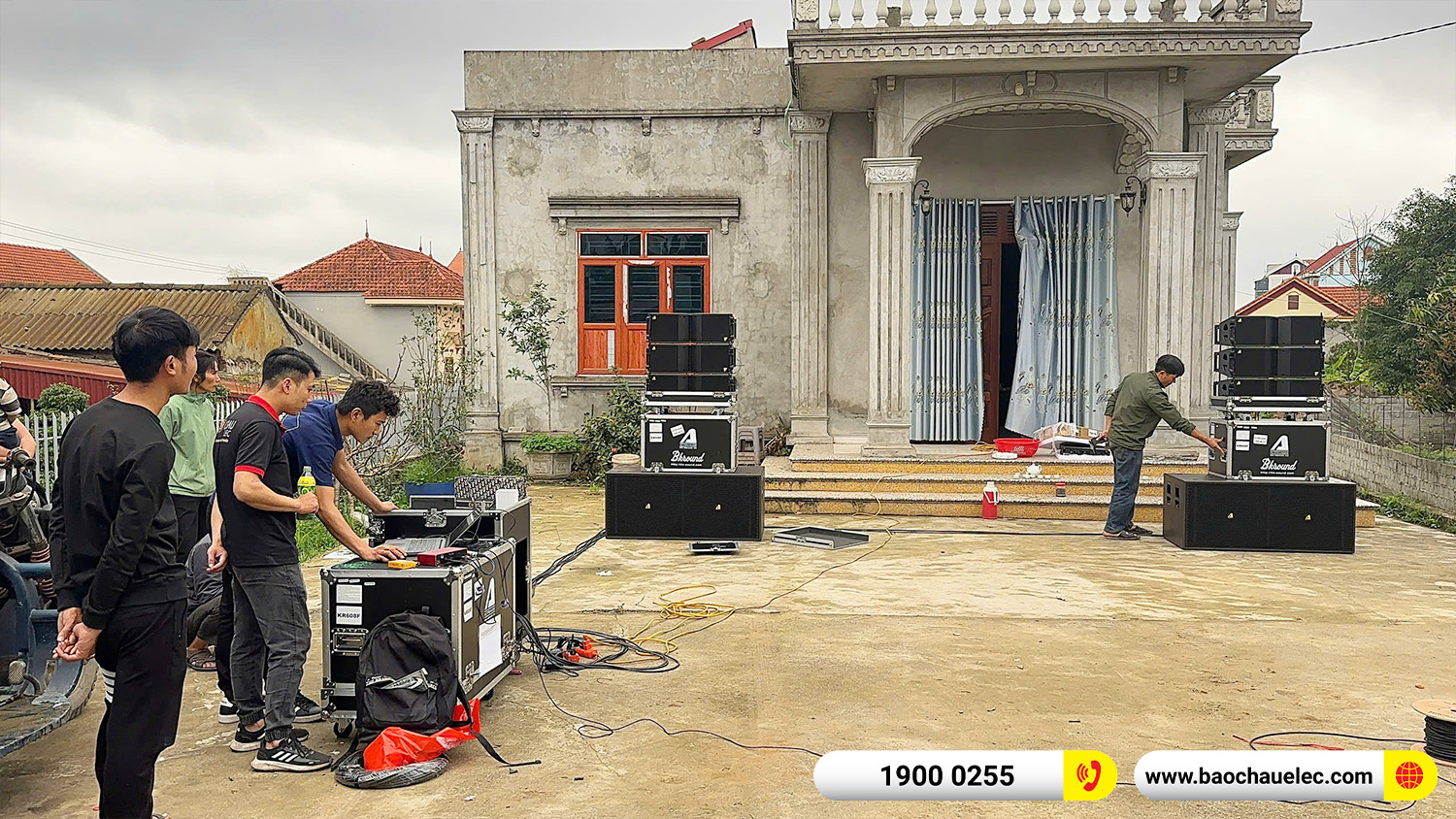 Lắp đặt d&agrave;n Line Array Actpro sự kiện, đ&aacute;m cưới hơn 165tr cho anh Chiến tại Hưng Y&ecirc;n