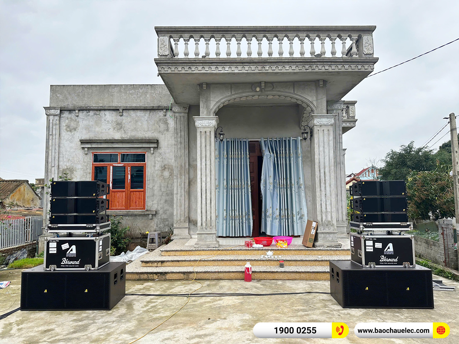Lắp đặt d&agrave;n Line Array Actpro sự kiện, đ&aacute;m cưới hơn 165tr cho anh Chiến tại Hưng Y&ecirc;n