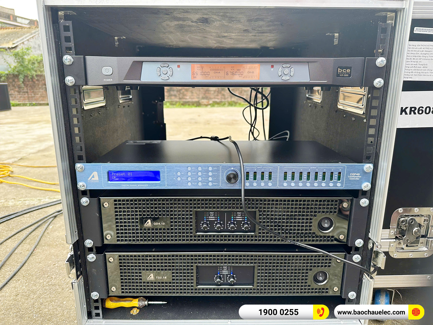 Lắp đặt d&agrave;n Line Array Actpro sự kiện, đ&aacute;m cưới hơn 165tr cho anh Chiến tại Hưng Y&ecirc;n