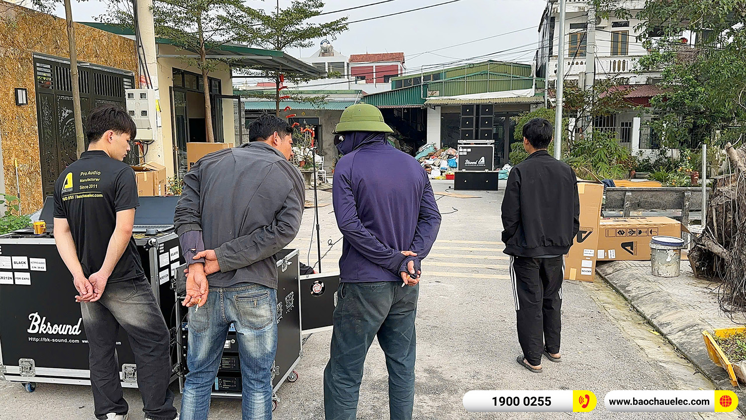 Lắp đặt d&agrave;n Line Array Actpro sự kiện, đ&aacute;m cưới hơn 242tr cho anh Hoan tại H&agrave; Nam