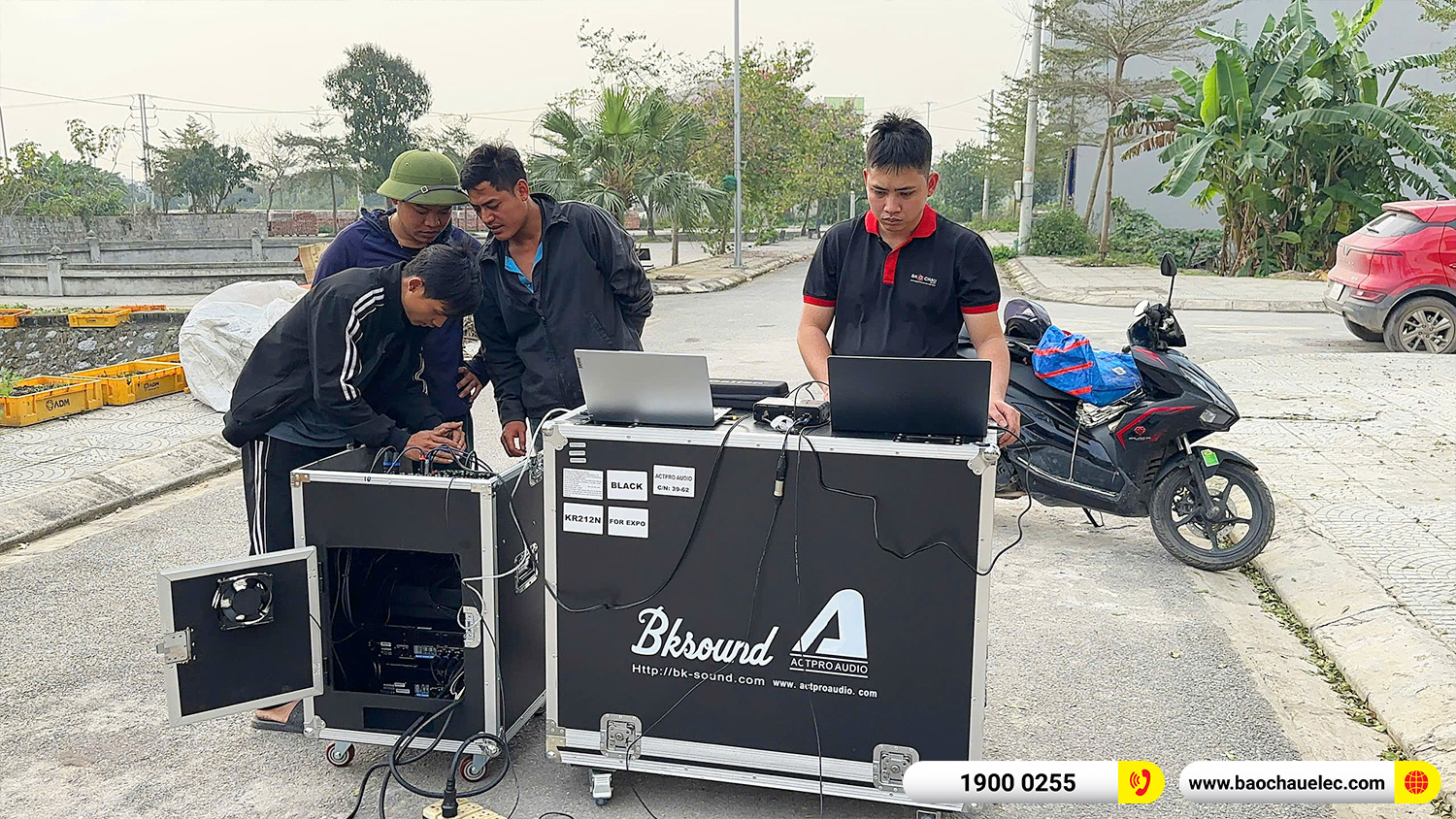 Lắp đặt d&agrave;n Line Array Actpro sự kiện, đ&aacute;m cưới hơn 242tr cho anh Hoan tại H&agrave; Nam