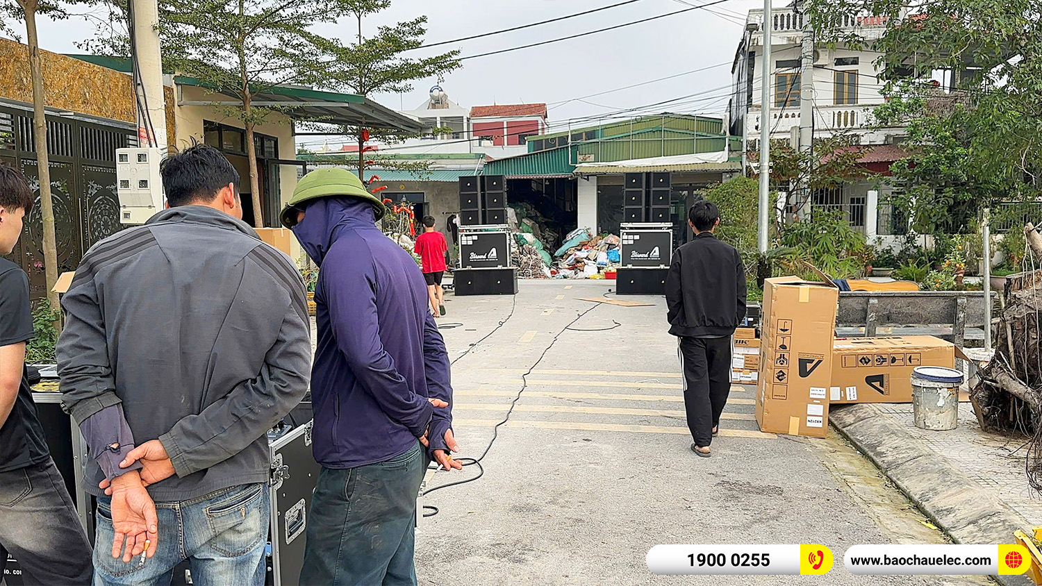 Lắp đặt d&agrave;n Line Array Actpro sự kiện, đ&aacute;m cưới hơn 242tr cho anh Hoan tại H&agrave; Nam