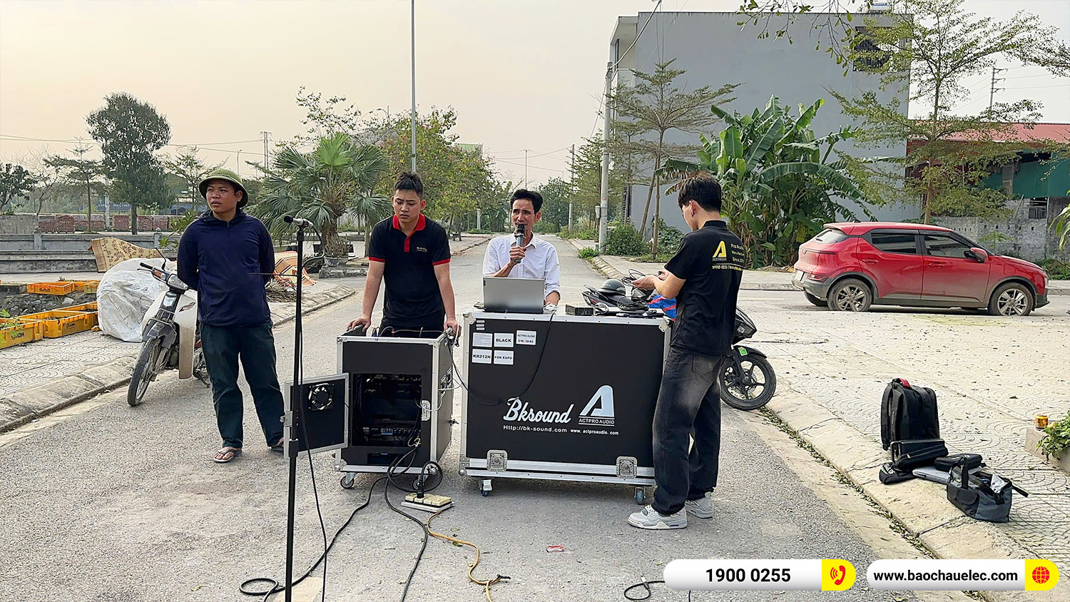 Lắp đặt d&agrave;n Line Array Actpro sự kiện, đ&aacute;m cưới hơn 242tr cho anh Hoan tại H&agrave; Nam