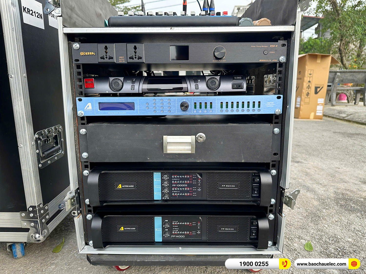 Lắp đặt d&agrave;n Line Array Actpro sự kiện, đ&aacute;m cưới hơn 242tr cho anh Hoan tại H&agrave; Nam