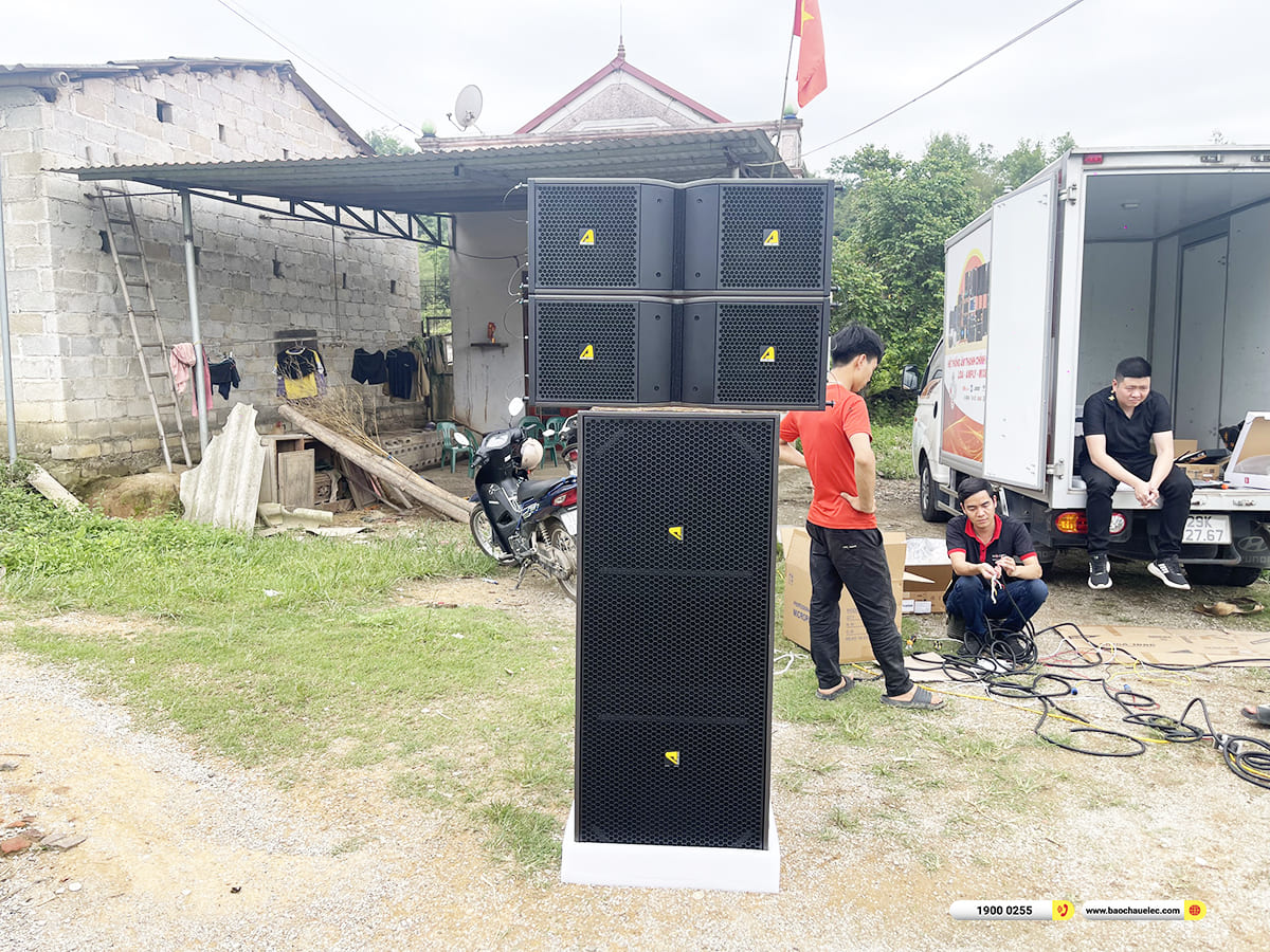 Lắp đặt d&agrave;n Line Array Actpro sự kiện, đ&aacute;m cưới hơn 140tr cho anh Hồng ở Lạng Sơn