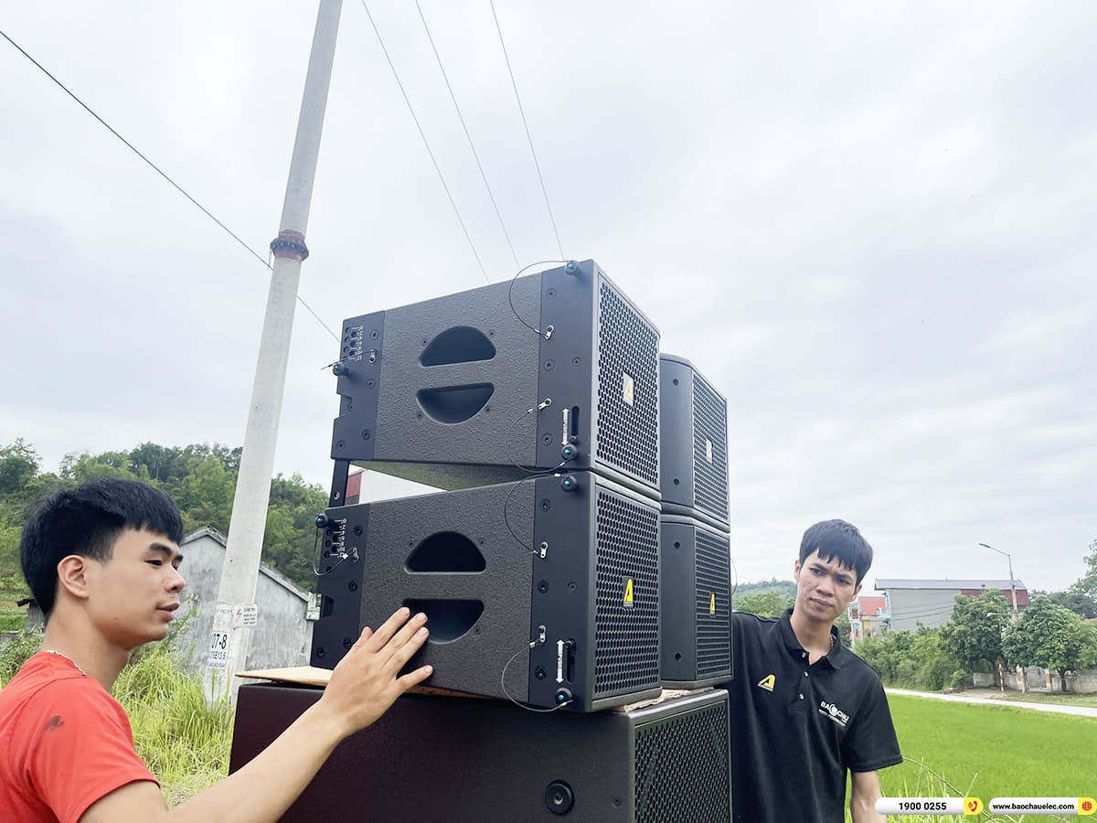 Lắp đặt d&agrave;n Line Array Actpro sự kiện, đ&aacute;m cưới hơn 140tr cho anh Hồng ở Lạng Sơn