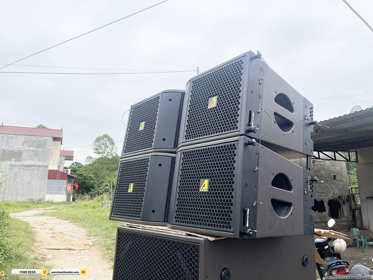 Lắp đặt d&agrave;n Line Array Actpro sự kiện, đ&aacute;m cưới hơn 140tr cho anh Hồng ở Lạng Sơn