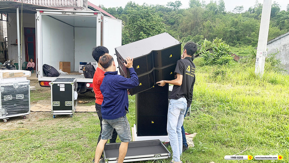 Lắp đặt d&agrave;n Line Array Actpro sự kiện, đ&aacute;m cưới hơn 140tr cho anh Hồng ở Lạng Sơn