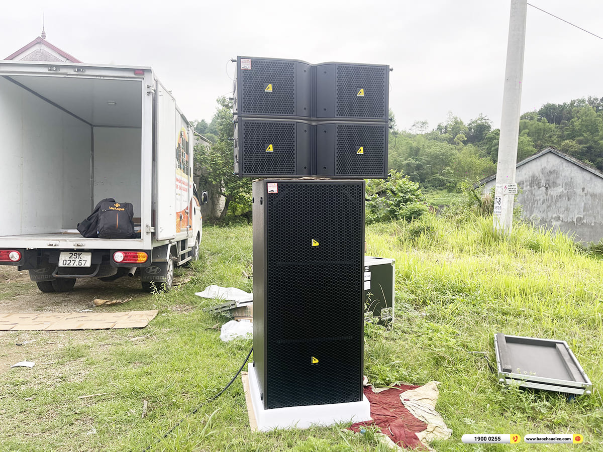 Lắp đặt d&agrave;n Line Array Actpro sự kiện, đ&aacute;m cưới hơn 140tr cho anh Hồng ở Lạng Sơn