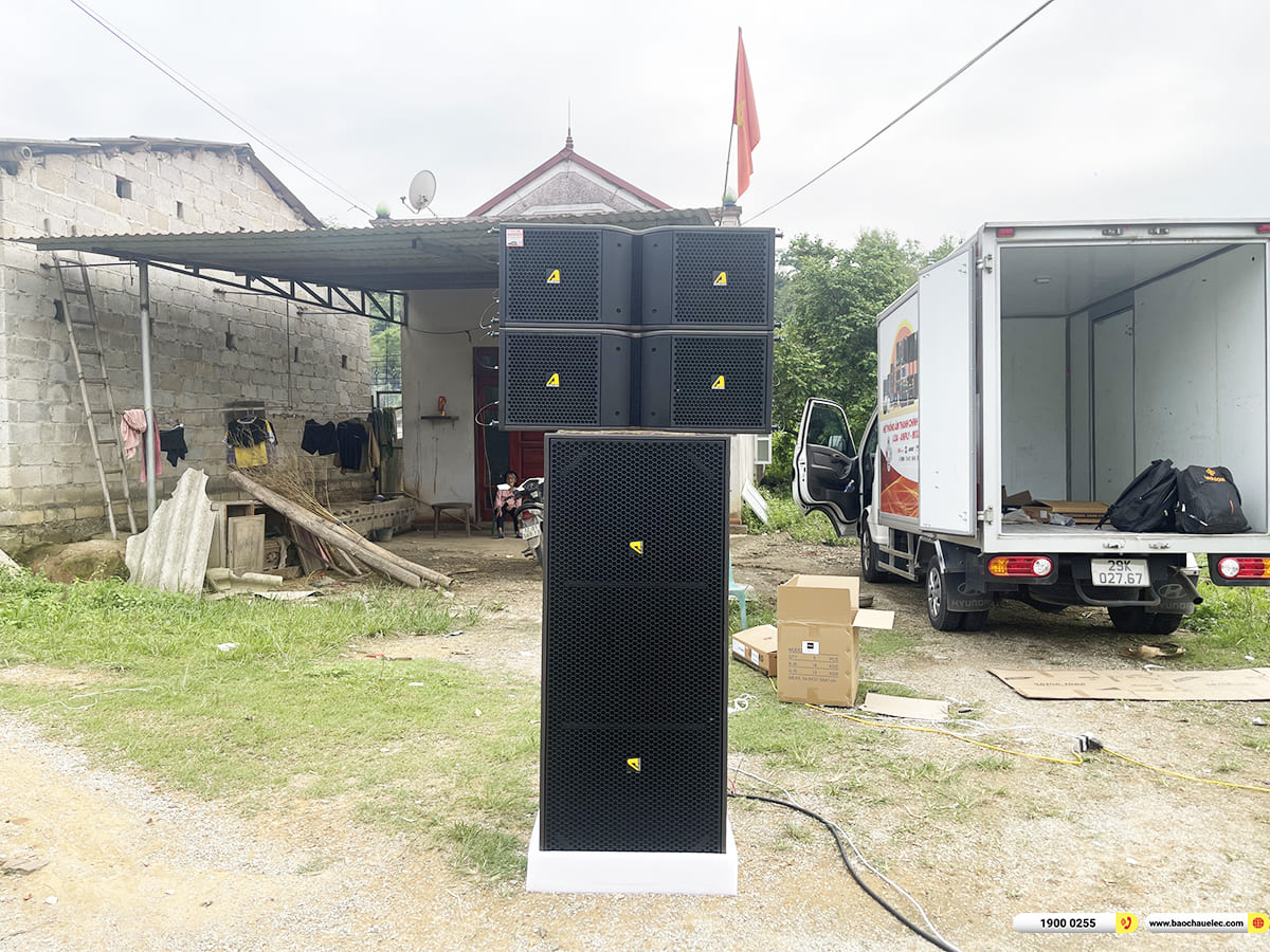 Lắp đặt d&agrave;n Line Array Actpro sự kiện, đ&aacute;m cưới hơn 140tr cho anh Hồng ở Lạng Sơn