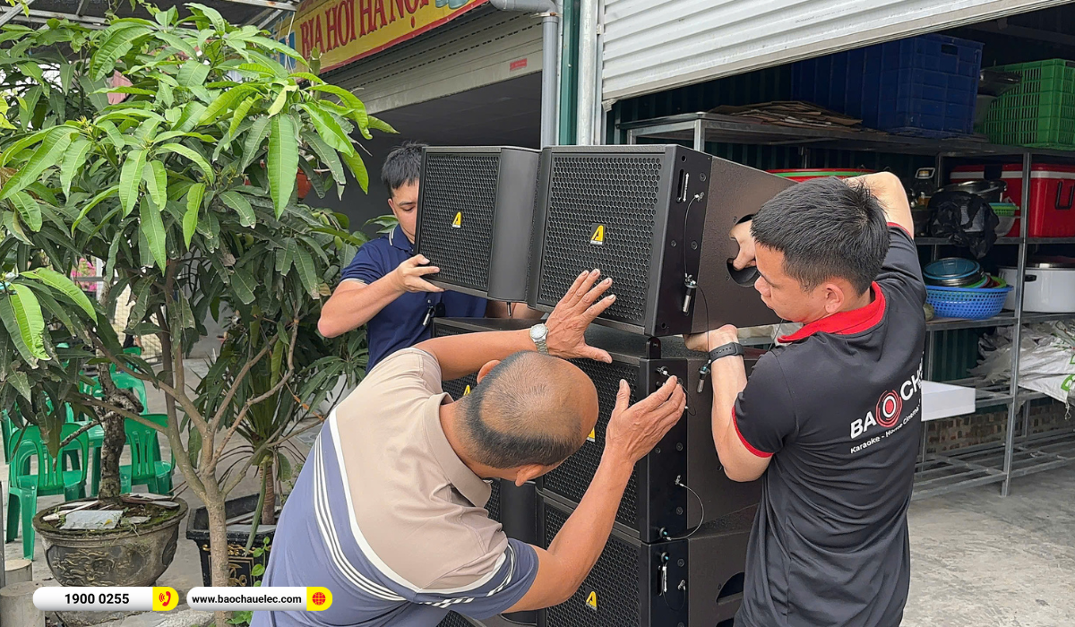 Lắp đặt d&agrave;n line array Actpro sự kiện, đ&aacute;m cưới hơn 215tr cho anh Lung tại H&agrave; Nội