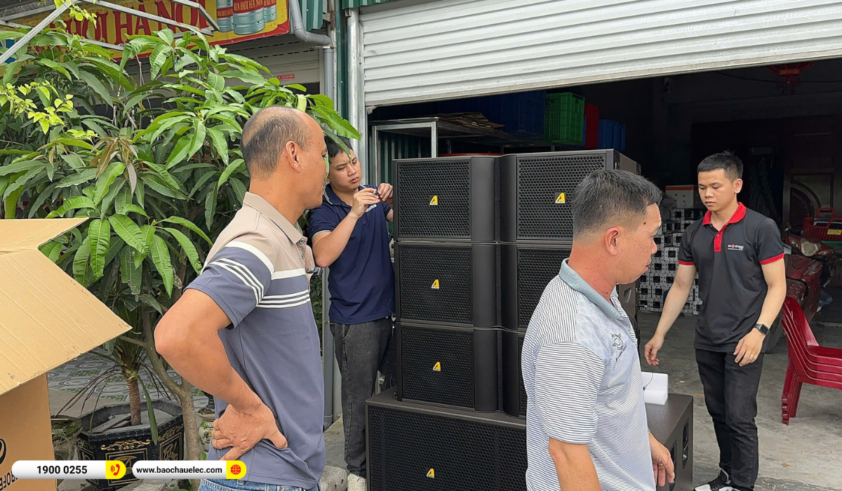 Lắp đặt d&agrave;n line array Actpro sự kiện, đ&aacute;m cưới hơn 215tr cho anh Lung tại H&agrave; Nội