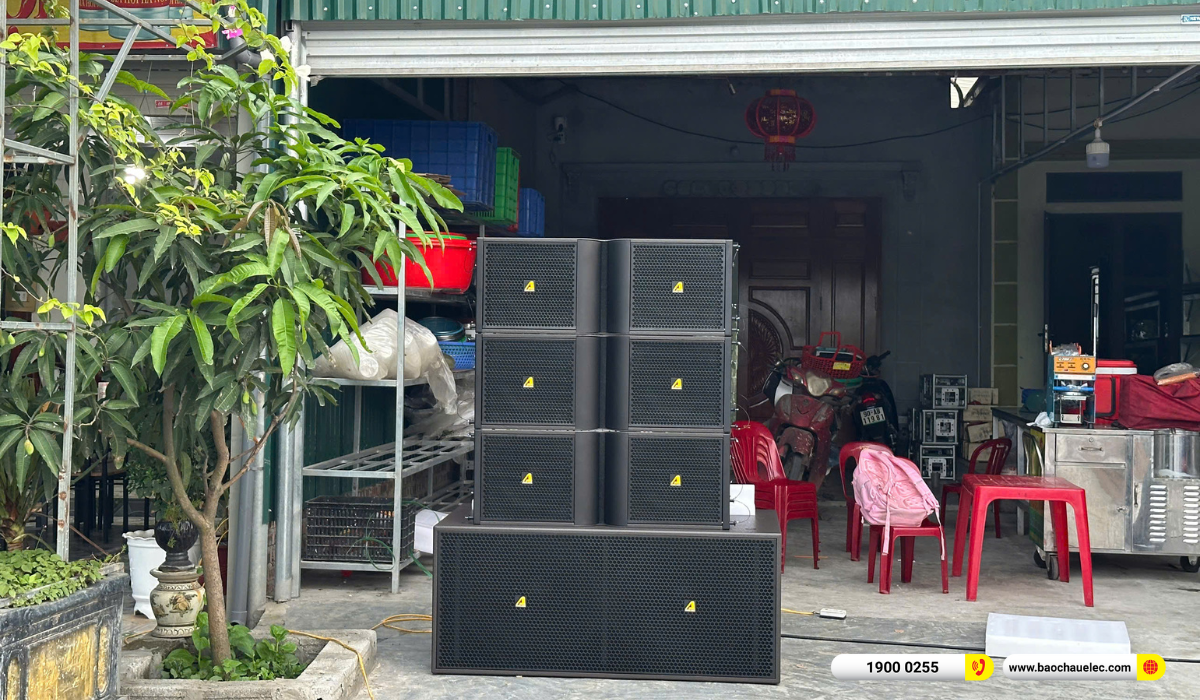 Lắp đặt d&agrave;n line array Actpro sự kiện, đ&aacute;m cưới hơn 215tr cho anh Lung tại H&agrave; Nội