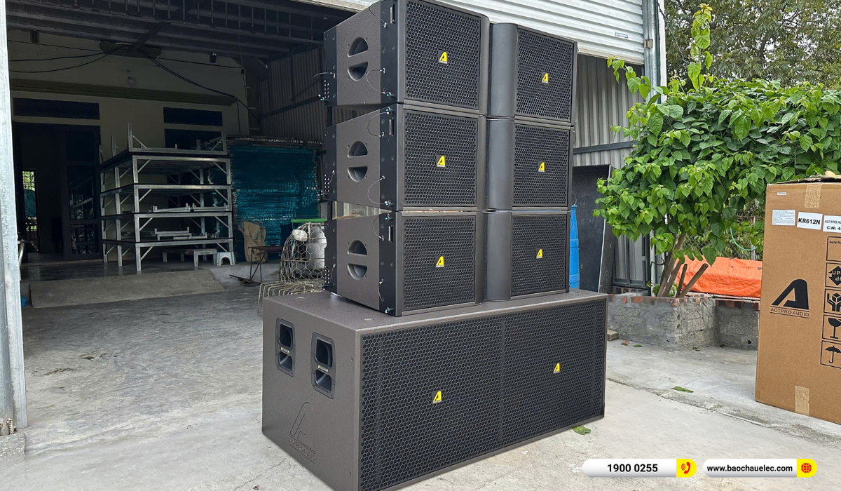 Lắp đặt d&agrave;n line array Actpro sự kiện, đ&aacute;m cưới hơn 215tr cho anh Lung tại H&agrave; Nội