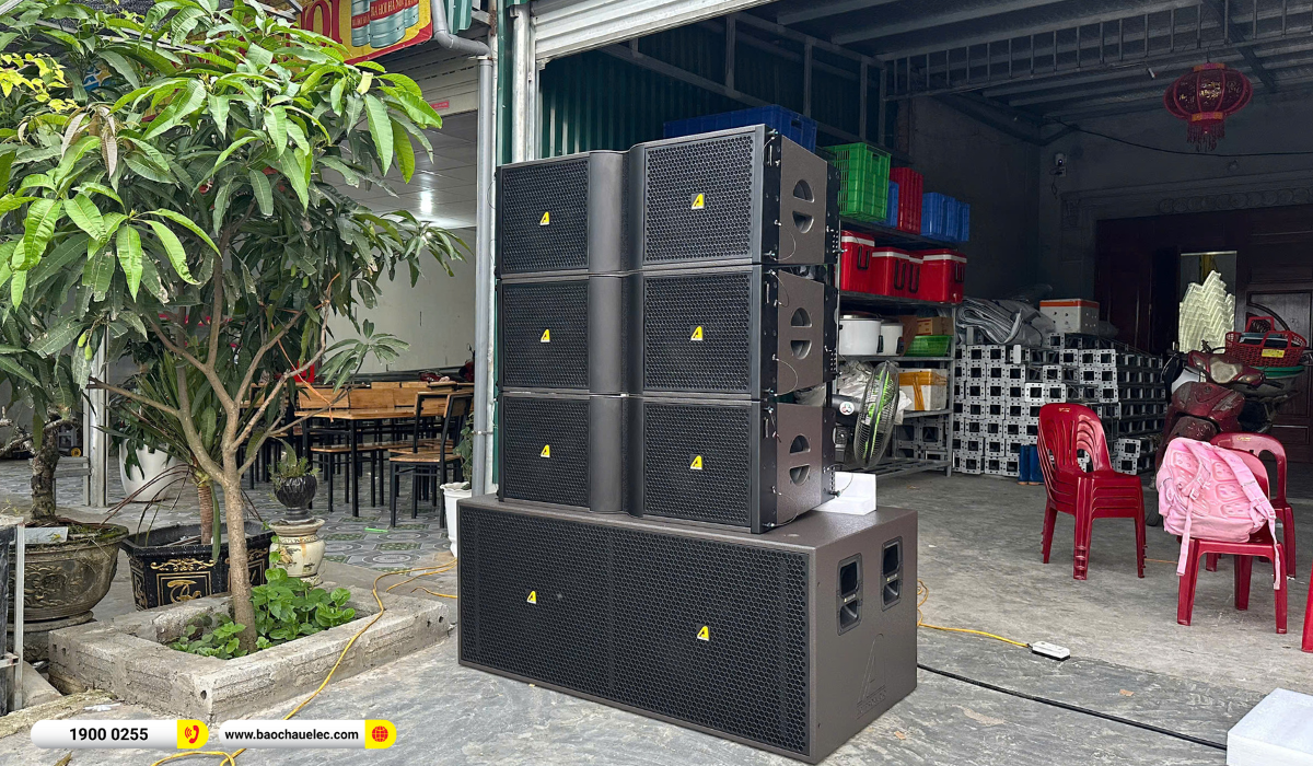 Lắp đặt d&agrave;n line array Actpro sự kiện, đ&aacute;m cưới hơn 215tr cho anh Lung tại H&agrave; Nội