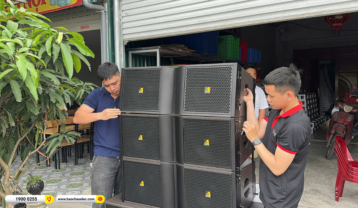 Lắp đặt d&agrave;n line array Actpro sự kiện, đ&aacute;m cưới hơn 215tr cho anh Lung tại H&agrave; Nội