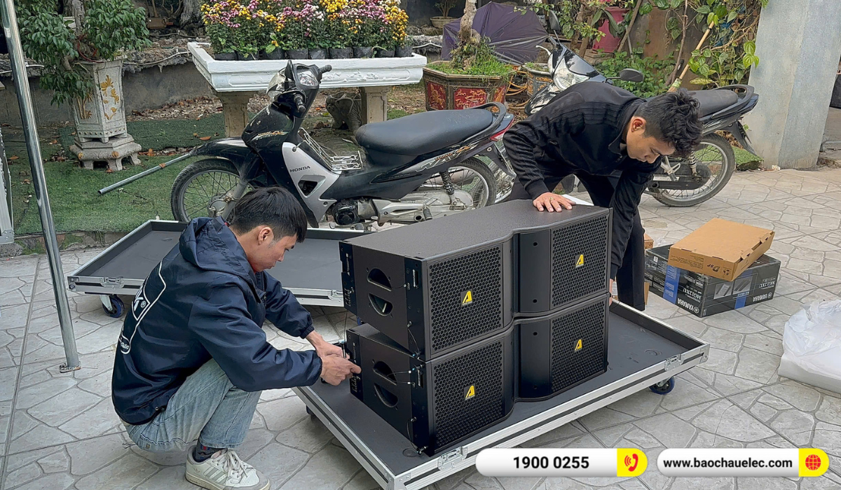 Lắp đặt d&agrave;n Line Array Actpro sự kiện, đ&aacute;m cưới hơn 171tr cho anh L&yacute; tại Vĩnh Ph&uacute;c