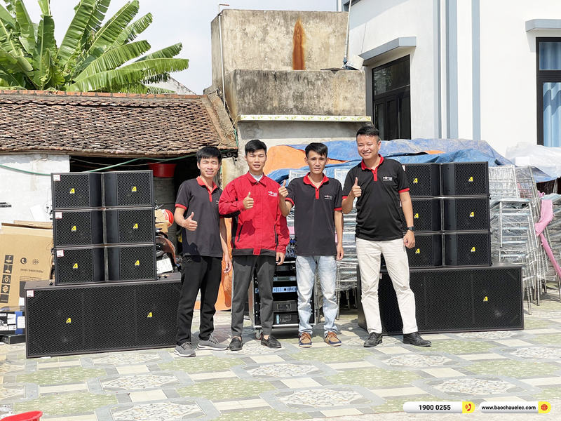 Lắp đặt dàn Line Array Actpro sự kiện, đám cưới gần 154tr cho anh Minh ở Bắc Ninh