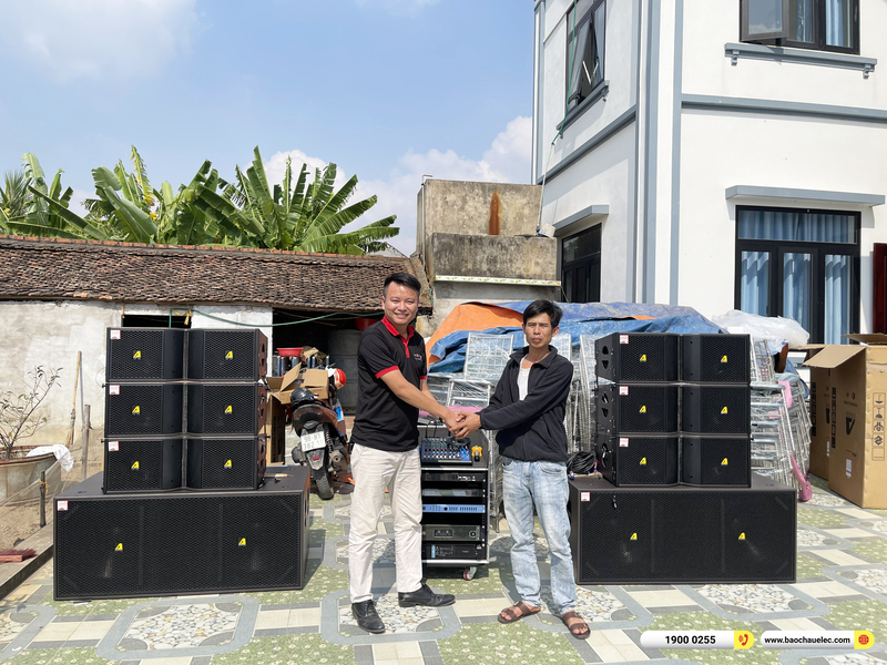Lắp đặt d&agrave;n Line Array Actpro sự kiện, đ&aacute;m cưới gần 154tr cho anh Minh ở Bắc Ninh