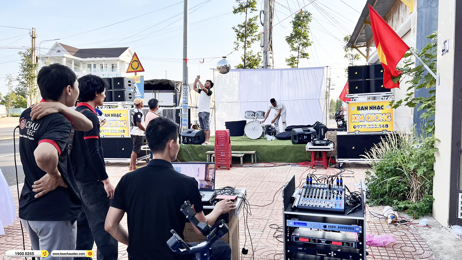 Lắp đặt dàn Line Array Actpro sự kiện, đám cưới gần 155tr cho anh Thắng ở Đăk Nông