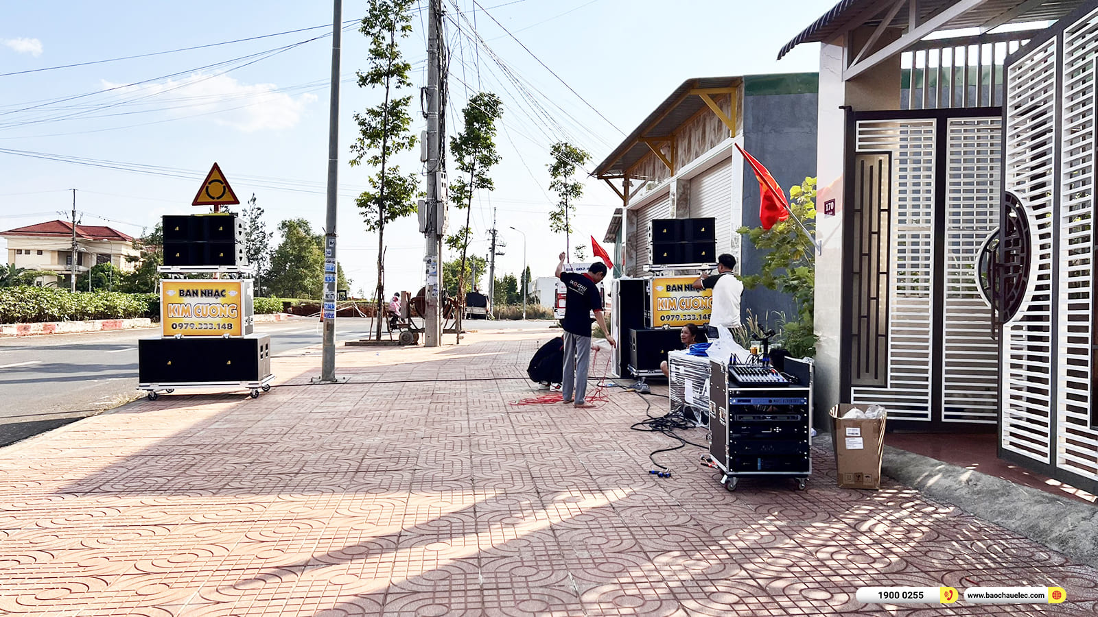 Lắp đặt dàn Line Array Actpro sự kiện, đám cưới gần 155tr cho anh Thắng ở Đăk Nông