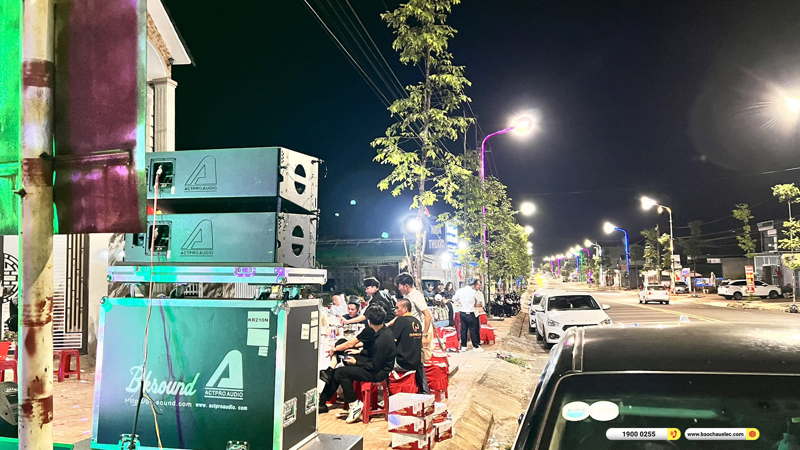 Lắp đặt dàn Line Array Actpro sự kiện, đám cưới gần 155tr cho anh Thắng ở Đăk Nông