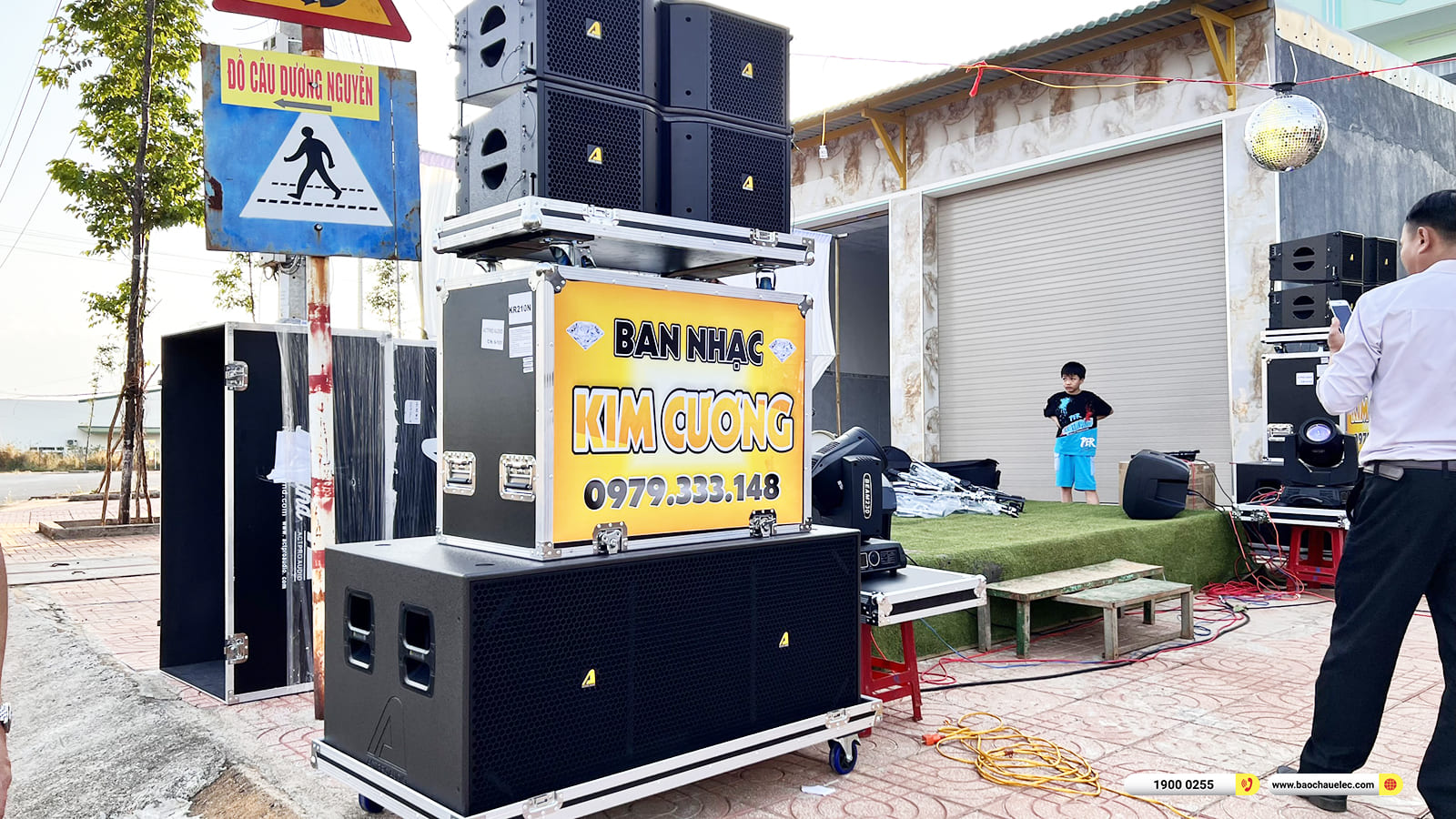 Lắp đặt dàn Line Array Actpro sự kiện, đám cưới gần 155tr cho anh Thắng ở Đăk Nông