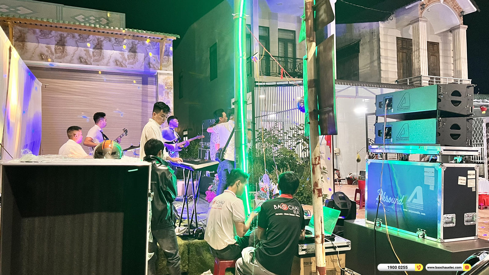 Lắp đặt dàn Line Array Actpro sự kiện, đám cưới gần 155tr cho anh Thắng ở Đăk Nông