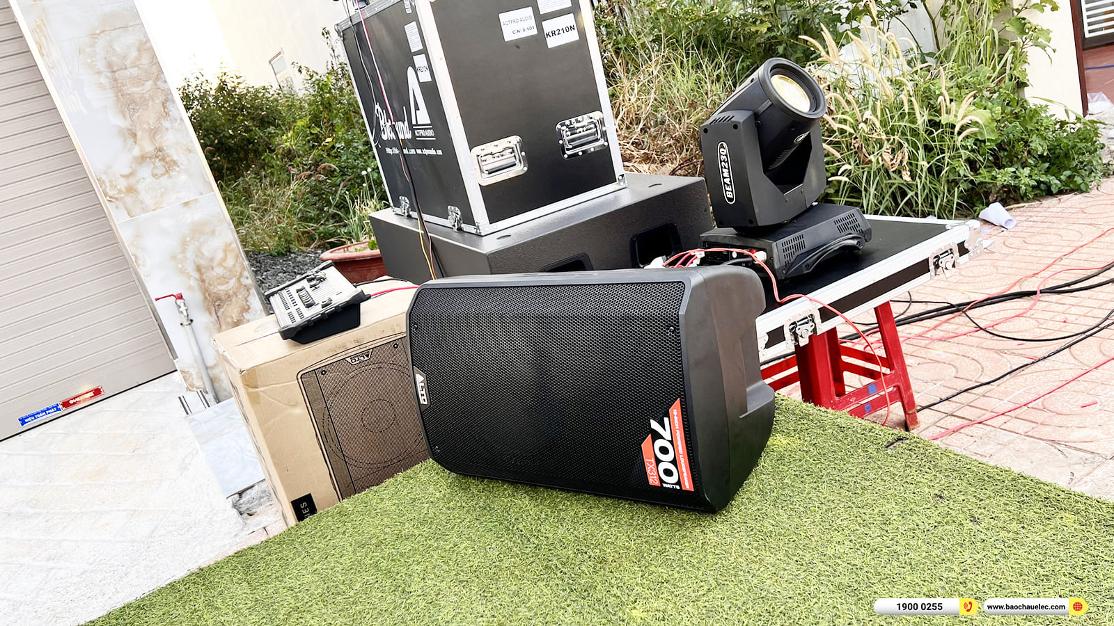 Lắp đặt dàn Line Array Actpro sự kiện, đám cưới gần 155tr cho anh Thắng ở Đăk Nông