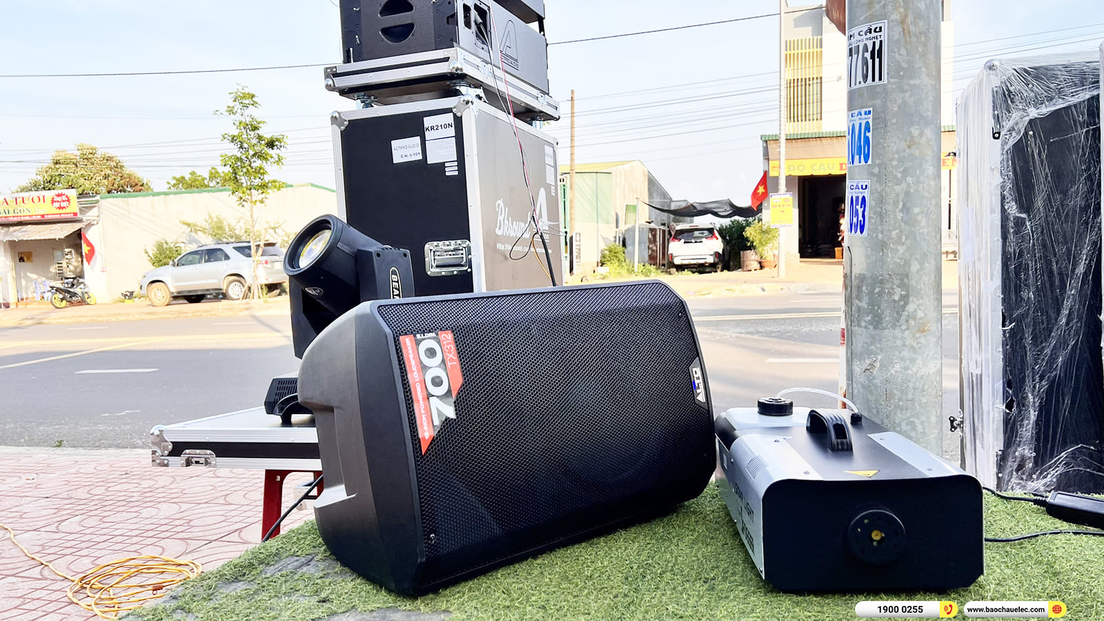 Lắp đặt dàn Line Array Actpro sự kiện, đám cưới gần 155tr cho anh Thắng ở Đăk Nông